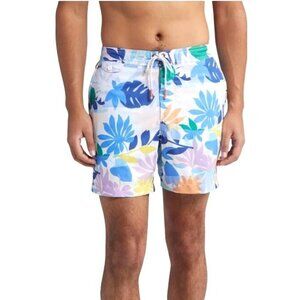 Tommy Bahama Mens Blue Tropical Luau Pockets Board Shorts Swimwear Sz XL New